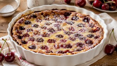 Francouzský třešňový koláč clafoutis