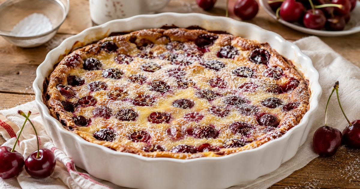 Francouzský třešňový koláč clafoutis