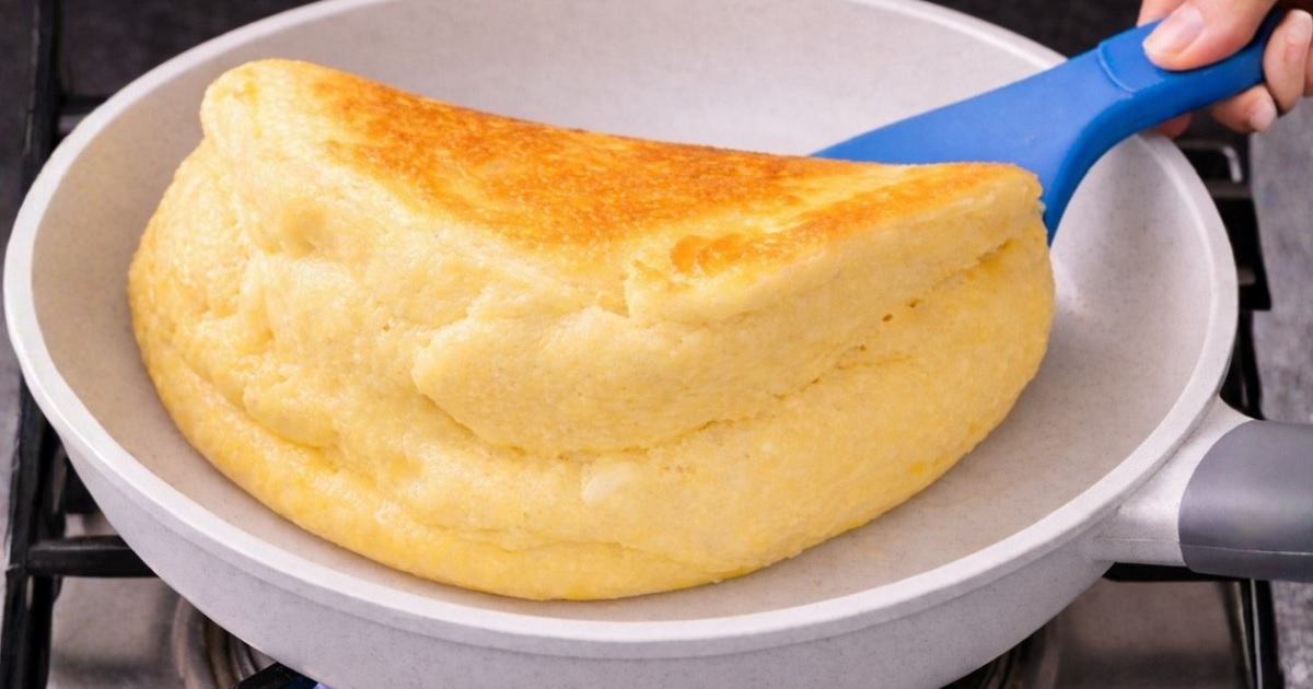 Nadýchaná vaječná omeleta ze 4 ingrediencí