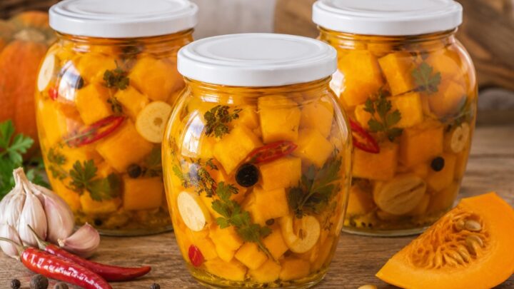 Nakládaná dýně po mexicku s chilli a česnekem Nakládaná dýně po mexicku s chilli a česnekem