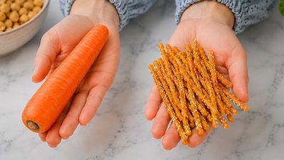Mrkvové tyčinky jen ze 4 ingrediencí