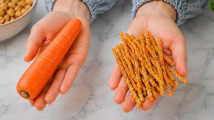 Mrkvové tyčinky jen ze 4 ingrediencí