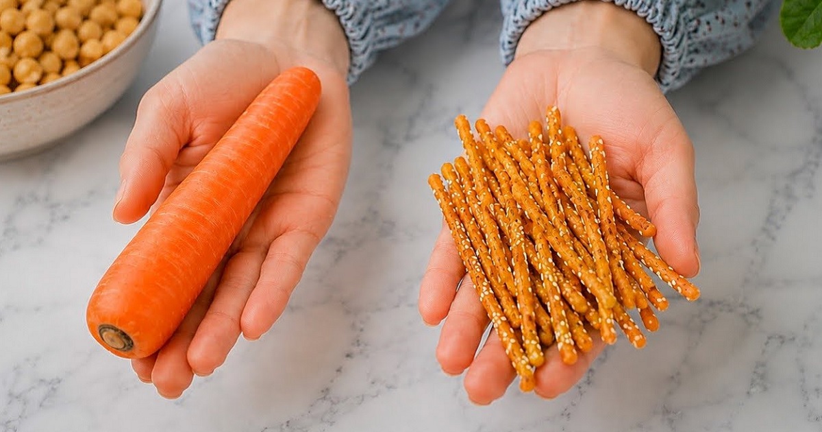 Mrkvové tyčinky jen ze 4 ingrediencí