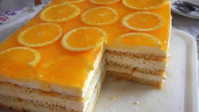 Řezy Zrzka s mascarpone a pomerančem