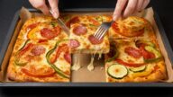 Rychlá cuketová pizza na plech