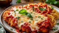 Šťavnatá kuřecí Parmigiana s mozzarellou