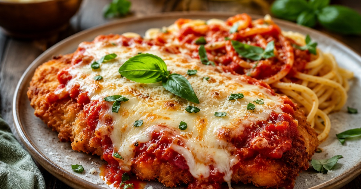 Šťavnatá kuřecí Parmigiana s mozzarellou
