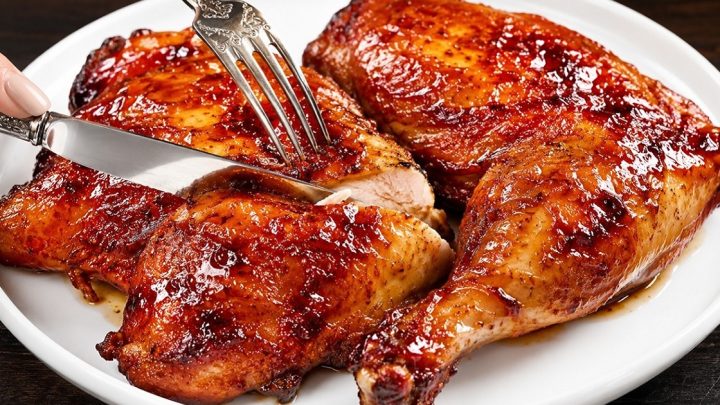 Šťavnatá kuřecí stehna z horkovzdušné fritézy Šťavnatá kuřecí stehna z horkovzdušné fritézy