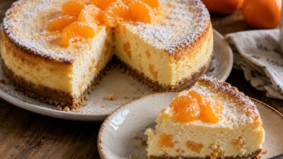 Tvarohový cheesecake s mandarinkami