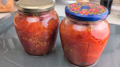 Zavařená pečená rajčata ze 2 ingrediencí