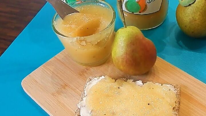 Domácí hrušková marmeláda s vanilkou Domácí hrušková marmeláda s vanilkou