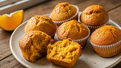 Dýňové muffiny s pomerančem