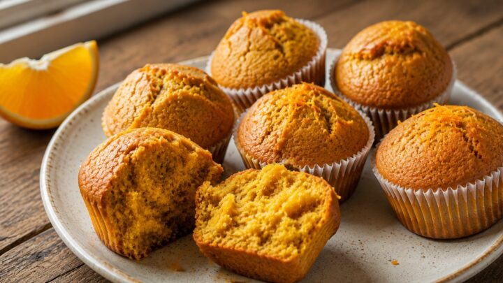 Dýňové muffiny s pomerančem