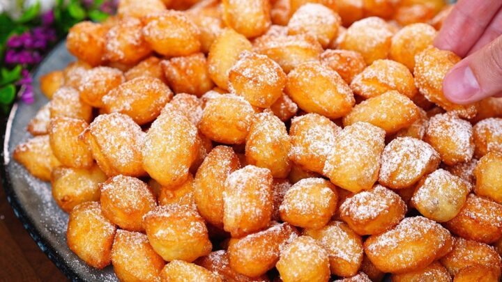 Mini churros z odpalovaného těsta Mini churros z odpalovaného těsta