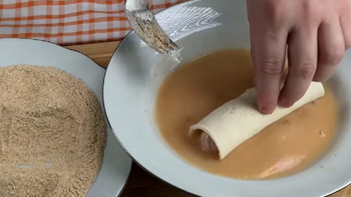 Smažené párečky v toastovém chlebu