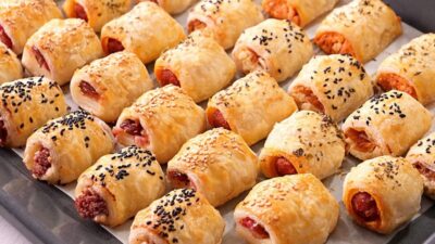 Slané jednohubky z listového těsta