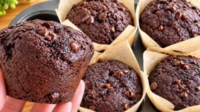 Čokoládové muffiny bez bílé mouky