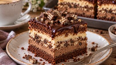 Knoppers řezy s mascarpone a čokoládou
