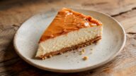 Nepečený tvarohový cheesecake s karamelem