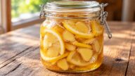Medový sirup proti kašli s citronem a zázvorem
