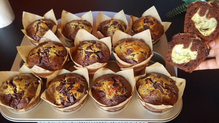Čokoládové muffiny s mascarpone Čokoládové muffiny s mascarpone