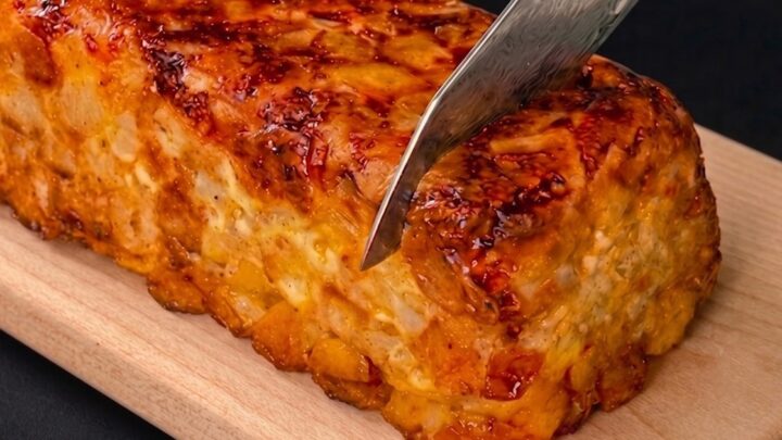 Mleté maso s bramborami a žampiony z trouby Mleté maso s bramborami a žampiony z trouby