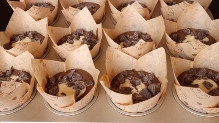 Čokoládové muffiny s mascarpone