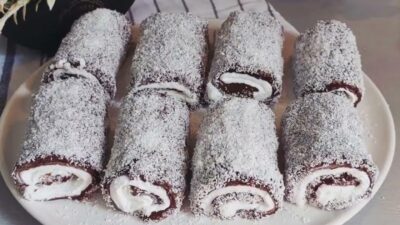Pudinkové mini roládky bez pečení