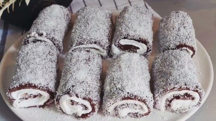 Pudinkové mini roládky bez pečení