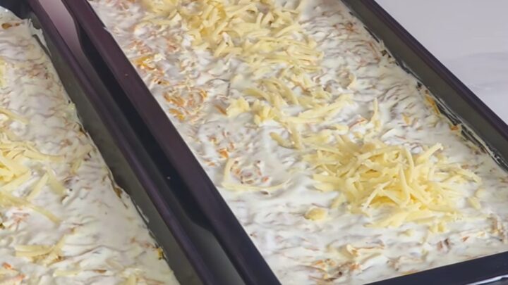 Zapečené rybí filé v sýrové peřině se zeleninou